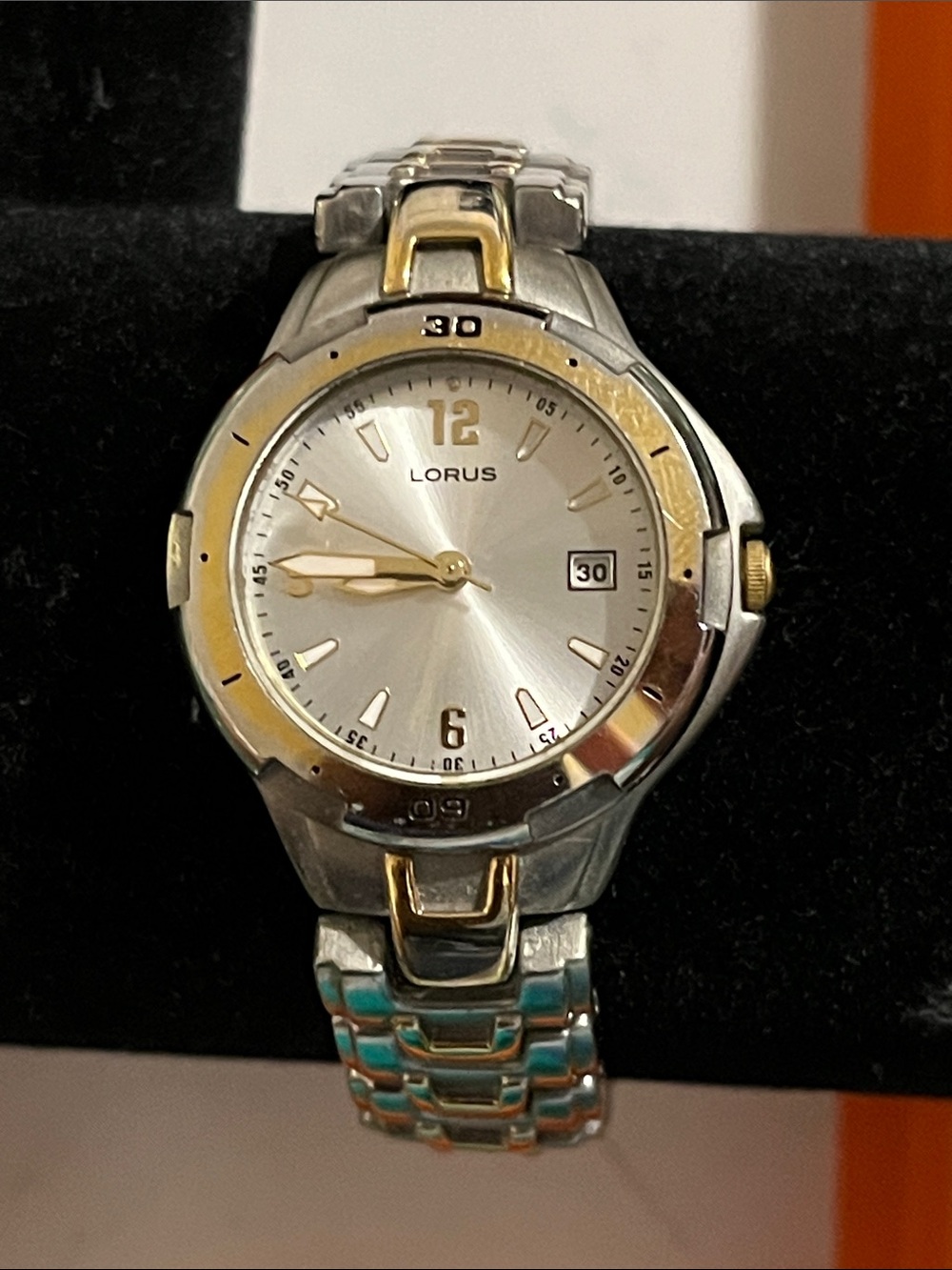 Lorus Men’s Two-Tone Silver and Gold Analog Wristwatch